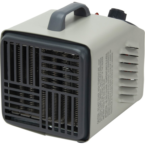 Personal Metal Shop Heater with Thermostat, Fan, Electric Oxford Builders Supplies Inc
