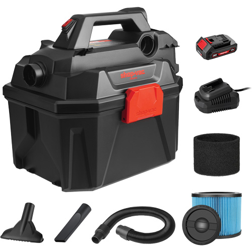 Cordless Wet/Dry Vacuum, 20 V, 2 Gal. Capacity Oxford Builders Supplies Inc