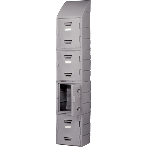 Locker, 15" x 15" x 31", Grey, Assembled Oxford Builders Supplies Inc