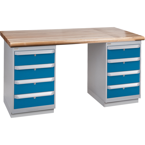 &eacute;tabli pr&eacute;conçu, Deux tiroirs, Cap 2500 lb, 60" la x 36" p, 34" h Oxford Builders Supplies Inc