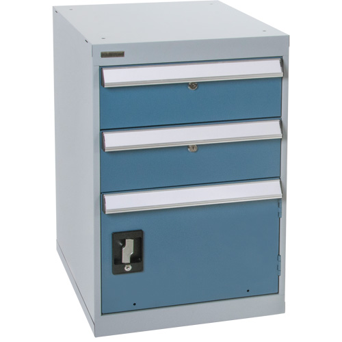 &eacute;tabli sur pi&eacute;destal avec une porte & deux tiroirs, 2 Tiroirs, 18" la x 21" p x 28" h Oxford Builders Supplies Inc