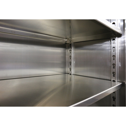 Extra Heavy-Duty Cabinet Shelf, 72" x 24", 1525 lbs. Capacity, Stainless Steel, Grey Oxford Builders Supplies Inc