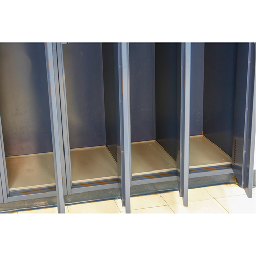 Locker Base Insert, Fits Locker Size 15" x 18", Black, Plastic Oxford Builders Supplies Inc