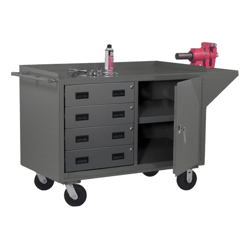 Mobile Workbench Cabinet, Steel Surface Oxford Builders Supplies Inc