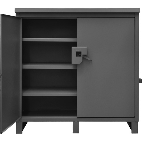 Lockable Jobsite Cabinet, Grey Oxford Builders Supplies Inc