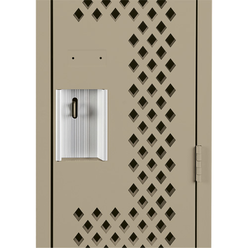 Clean Line Lockers, Bank of 2, 24" x 15" x 72", Steel, Beige, Rivet (Assembled), Perforated Oxford Builders Supplies Inc