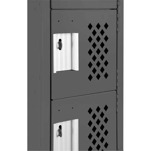 Petit casier perfor&eacute; Clean-Line, 6 niveaux, 15" x 72" x 12", Acier Oxford Builders Supplies Inc