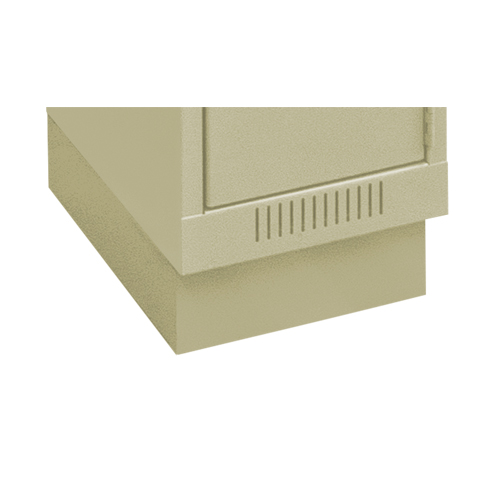 Clean Line Economy Lockers Recessed Base, 1 Banks, 4" H x 12" W x 18" D, Beige, Steel Oxford Builders Supplies Inc