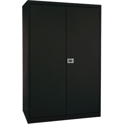 Armoires de rangement Hi-Boy profondes, Acier, 4 Tablettes, 72" h x 36" la x 24" P, Noir Oxford Builders Supplies Inc