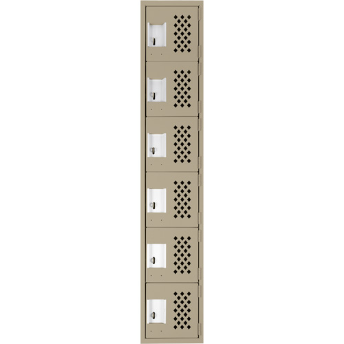 Petits casiers &eacute;conomiques assembl&eacute;s et perfor&eacute;s Clean Line, 6 niveaux, 18" x 72" x 12", Acier Oxford Builders Supplies Inc