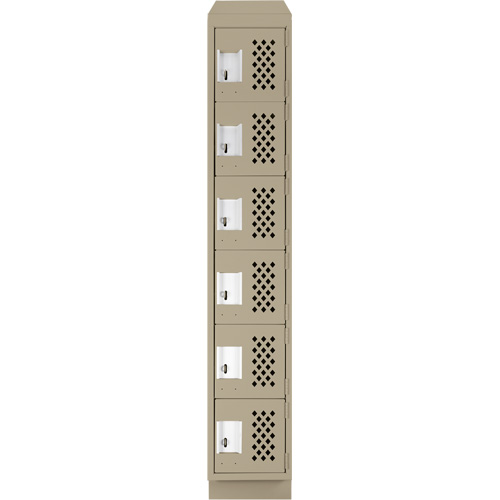 Petit casier perfor&eacute; Clean-Line, 6 niveaux, 15" x 72" x 12", Acier Oxford Builders Supplies Inc