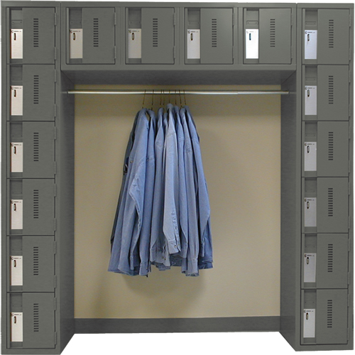 Arches de casiers robustes Concorde, 16 niveaux, Bloc de 3, 18" x 72" x 72", Acier Oxford Builders Supplies Inc