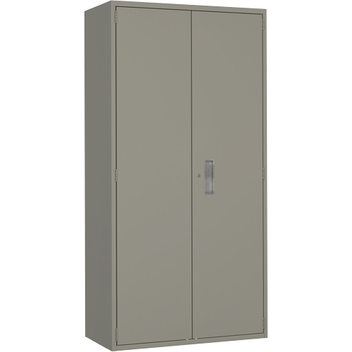 Hi-Boy Storage Cabinet, Steel, 4 Shelves, 72" H x 36" W x 18" D, Grey Oxford Builders Supplies Inc
