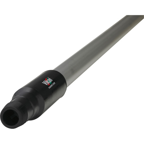 Transport Line Handle, Aluminum/Polypropylene, Ergonomic, Euro Threaded Tip, 1-1/4" Diameter, 59" Length Oxford Builders Supplies Inc