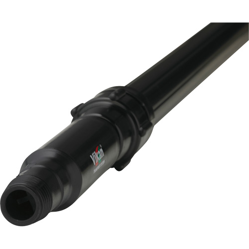 Transport Line Handle, Aluminum/Polypropylene, Telescopic, Euro Threaded Tip, 1-1/4" Diameter, 63" - 109" Length Oxford Builders Supplies Inc