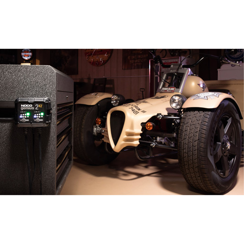 Chargeur de batterie 2 sorties de 4 A Genius 2X2 Oxford Builders Supplies Inc