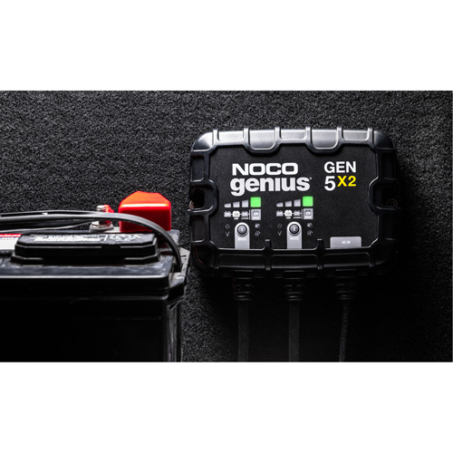 Genius&reg; Gen5X2 2-Bank, 10-Amp On-Board Battery Charger Oxford Builders Supplies Inc