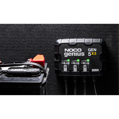 Genius&reg; Gen5X3 3-Bank, 15-Amp On-Board Battery Charger Oxford Builders Supplies Inc