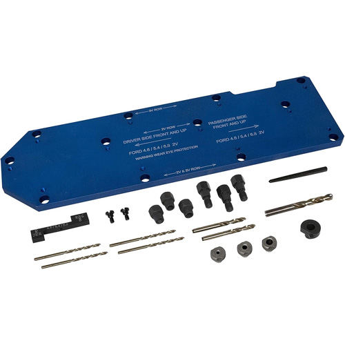 Gabarit de perçage pour installation sur collecteur pour Ford 4,6 L, 5,4 L, et 6,8 L Oxford Builders Supplies Inc