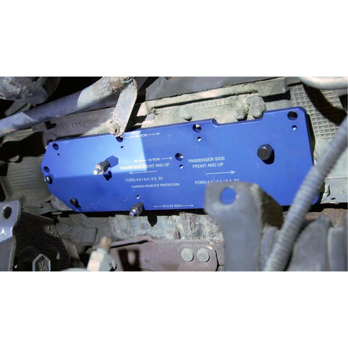 Gabarit de perçage pour installation sur collecteur pour Ford 4,6 L, 5,4 L, et 6,8 L Oxford Builders Supplies Inc
