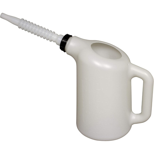 Distributeur dhuile avec bec blanc, Plastique, Capacit&eacute; de 6 pintes Oxford Builders Supplies Inc