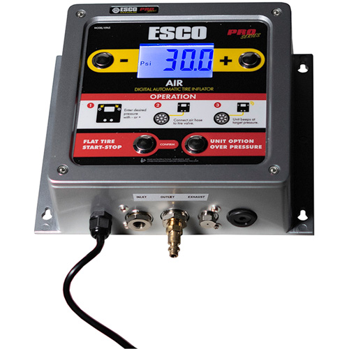 Digital Wall-Mounted Aluminum Tire Inflator Oxford Builders Supplies Inc