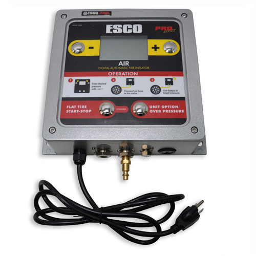 Digital Wall-Mounted Aluminum Tire Inflator Oxford Builders Supplies Inc