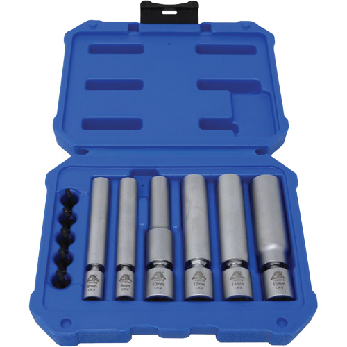 6-Piece Spark Plug & Glow Plug Socket Set Oxford Builders Supplies Inc