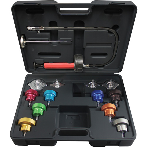 14-Piece Universal Cooling System Pressure Test Kit Oxford Builders Supplies Inc