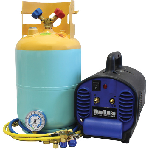 Mini Twin Refrigerant Recovery System For Contaminated R134A And R1234Yf Oxford Builders Supplies Inc