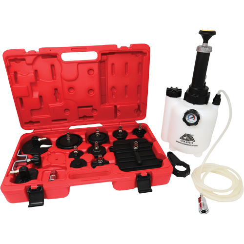 Trousse maître de purgeur de freins sous pression avec adaptateurs Oxford Builders Supplies Inc