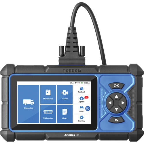 ArtiDiag HD 5" Heavy-Duty Scan Tool with Service Functions Oxford Builders Supplies Inc