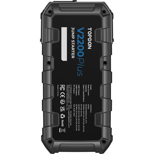 V2200Plus 2-en-1: d&eacute;marreur de secours 2200 A de pointe, testeur de batterie et de syst&egrave;me Oxford Builders Supplies Inc
