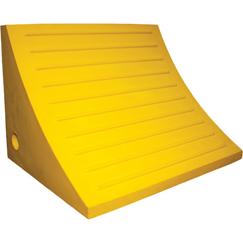 Cale de roue, Polyur&eacute;thane, Jaune, 15-1/4" la x 12-1/8'' p x 10-3/4" h Oxford Builders Supplies Inc