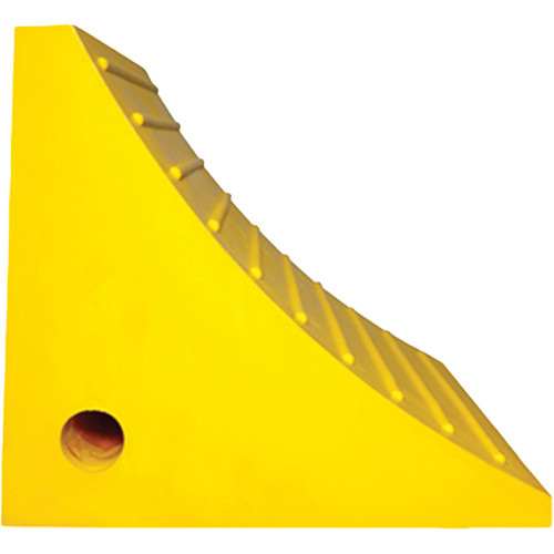 Cale de roue, Polyur&eacute;thane, Jaune, 15-1/4" la x 12-1/8'' p x 10-3/4" h Oxford Builders Supplies Inc