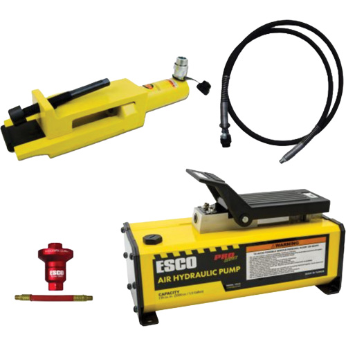 Ensemble de brise-talon pour pneus g&eacute;ants/&eacute;quipement de terrassement avec pompe hydraulique de 1/2 gallon Oxford Builders Supplies Inc