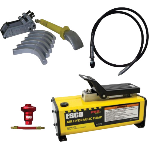 Ensemble de t&ecirc;te de brise-talon pour pneus g&eacute;ants avec pompe hydraulique de 1/2 gallon Oxford Builders Supplies Inc