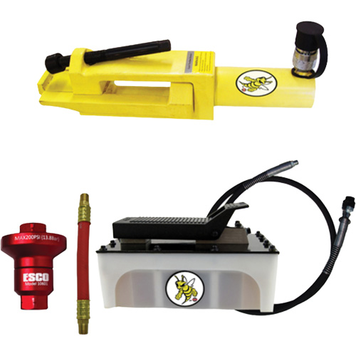 Ensemble de brise-talon pour pneus g&eacute;ants/&eacute;quipement de terrassement Yellow Jackit Oxford Builders Supplies Inc