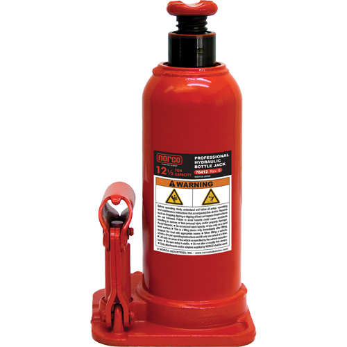 Bottle Jack with Gauge Hole, 12.5 Ton(s), 18-89/100" Raised Height Oxford Builders Supplies Inc
