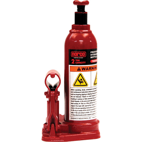 Professional Hydraulic Bottle Jack, 2 Ton(s), 14-1/2" Raised Height Oxford Builders Supplies Inc