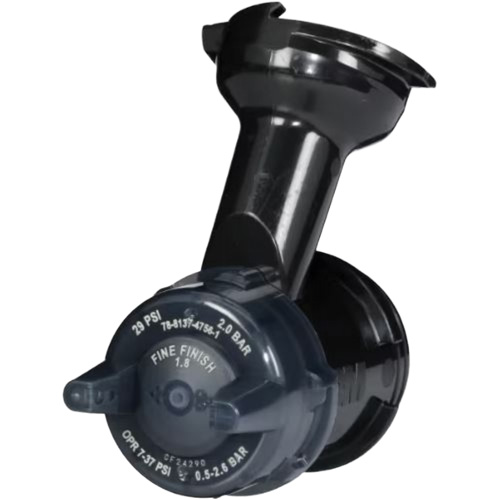 Performance Gravity Fine Finish Atomizing Head - Clear Oxford Builders Supplies Inc