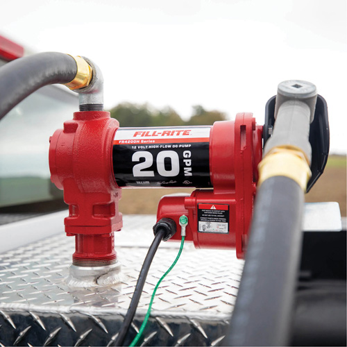 12V DC Fuel Transfer Pump with Nozzle Oxford Builders Supplies Inc