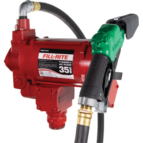Pompe de transfert de carburant 115/230 V c. a. avec pistolet Oxford Builders Supplies Inc