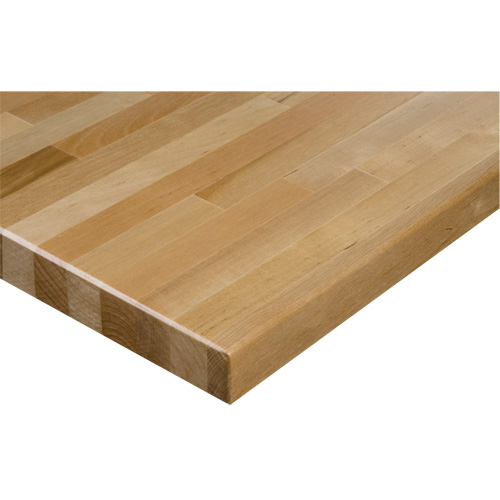 Dessus d'&eacute;tabli en bois dur, 60" la x 24" p, Bordure Carr&eacute;e, &eacute;paisseur 1-1/4" Oxford Builders Supplies Inc