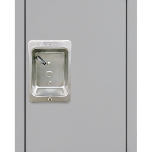 Lockers, 3 -tier, 12" x 18" x 82", Steel, Grey, Knocked Down Oxford Builders Supplies Inc