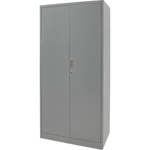 Hi-Boy Storage Cabinet, Steel, 4 Shelves, 72" H x 36" W x 18" D, Grey Oxford Builders Supplies Inc