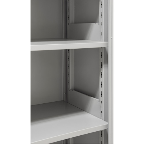 Hi-Boy Storage Cabinet, Steel, 4 Shelves, 72" H x 36" W x 18" D, Grey Oxford Builders Supplies Inc