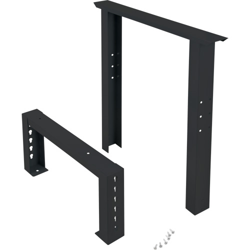 Pattes d'&eacute;tabli pour service industriel, Acier, 24" p x 34" h, Simple Oxford Builders Supplies Inc