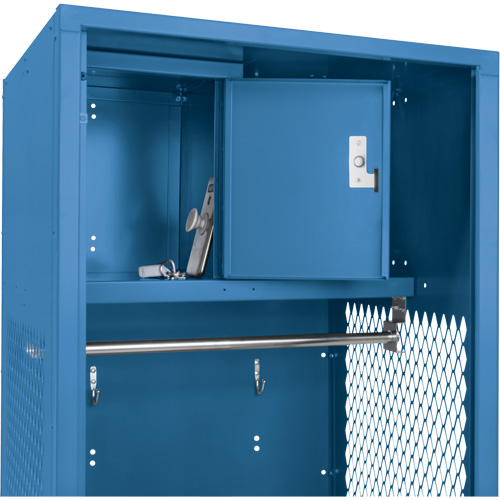 Gear Locker, Steel, 24" W x 24" D x 72" H, Dark Blue Oxford Builders Supplies Inc