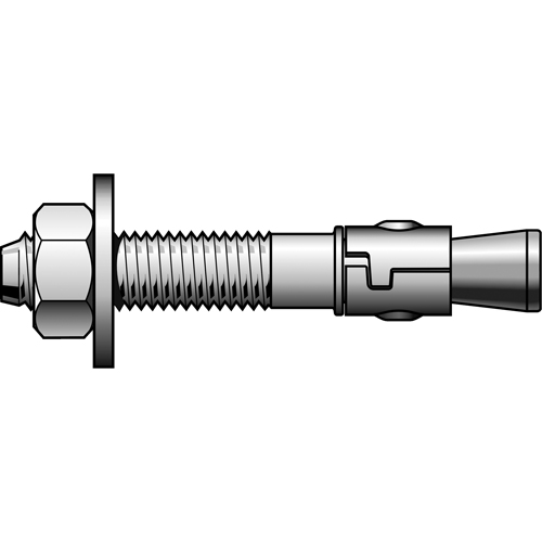 Stainless Steel Power Stud Wedge Anchors, Stainless Steel, 1/4" x 1-3/4" Oxford Builders Supplies Inc